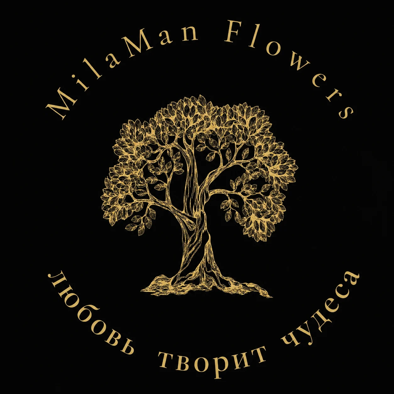 Логотип MilaMan Flowers
